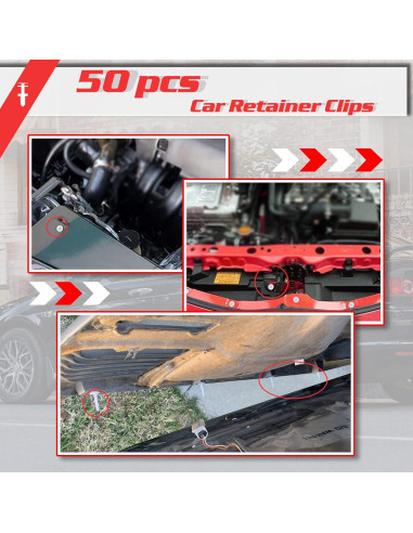 OTUAYAUTO 50 Clips de Retención de Panel de Puerta para Autos