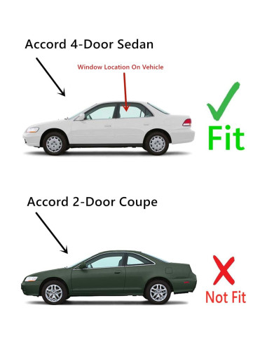Cristal Templado Ventana Puerta Trasera Izquierda Honda Accord 1998-2002