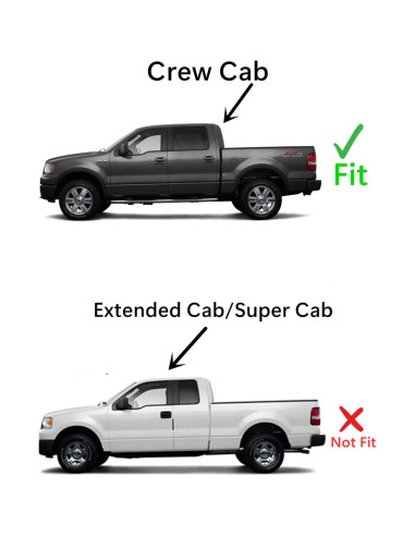 Cristal Ventana Puerta Trasera Izquierda Ford F150 2009-2014