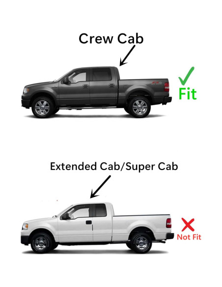 Cristal Ventana Puerta Trasera Izquierda Ford F150 2009-2014