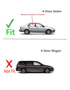 Ventana trasera derecha Mitsubishi Lancer 2002-2007 4 puertas 2