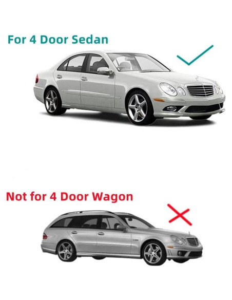 Vidrio Templado K&L para Ventana Trasera Derecha Mercedes E320 E350 E500 E550 E55AMG E63AMG 2003-2009