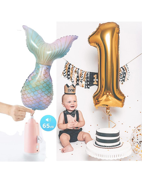 Bomba de globo eléctrica AJU JIAJIA HF-628 con 10 globos