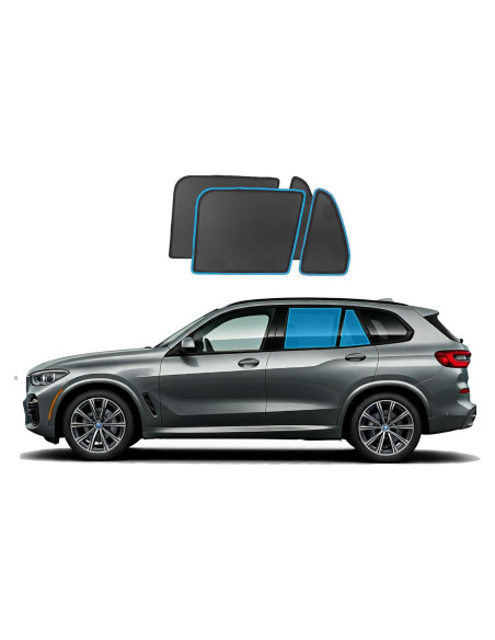 Protectores Solares para Ventanas Laterales BMW X5 2019-2025 - 2 Piezas