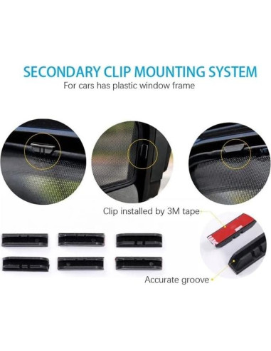 Protectores Solares para Ventanas Laterales BMW X5 2019-2025 - 2 Piezas