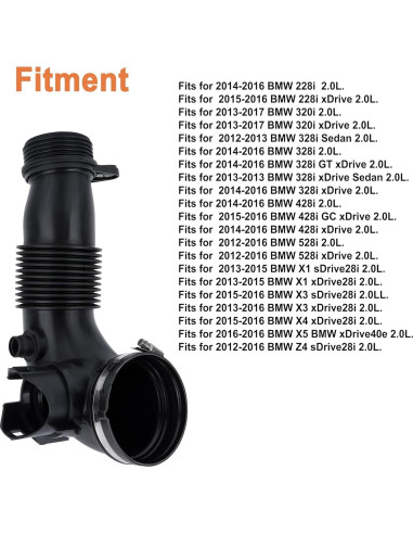 Manguera de entrada de aire motor YOUYIEN para BMW 320i 328i 428i 528i 2012-2017