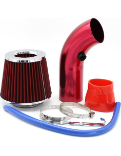 Kit de Admisión de Aire Frío Vechkom 76mm Rojo - Alto Rendimiento 2