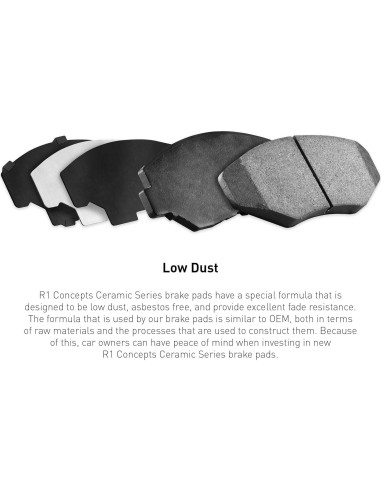 Pastillas de Freno Cerámicas R1 Concepts Frontales para Mitsubishi Lancer 2002-2007