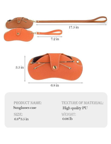 Funda para Gafas de Sol y Vista Slim Negro - Estuche Portátil