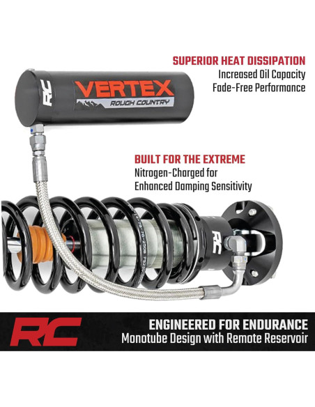 Amortiguadores Rough Country Vertex 2.5 para Toyota 4Runner 2010-2024