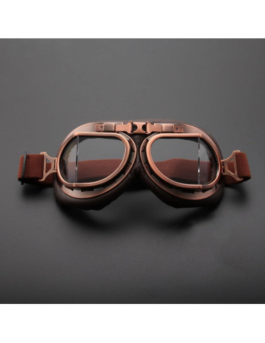 Gafas de Motocicleta MUXSAM Vintage a Prueba de Viento