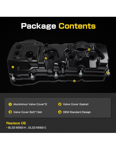 Kit Tapa Válvula Motor Aluminio Ford F-150 2013-2016