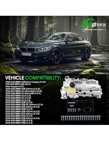 Kit Tapa de Válvula Motor MDSAFM para BMW 2.0L N20 2012-2018