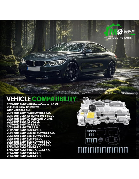 Kit Tapa de Válvula Motor MDSAFM para BMW 2.0L N20 2012-2018