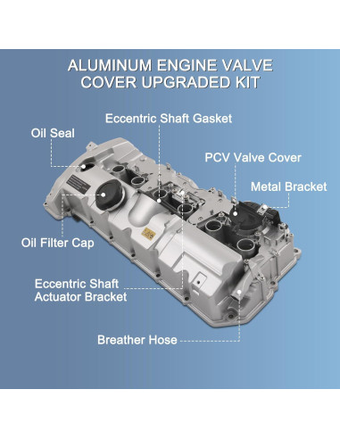 Cubierta de Válvula de Motor Aluminio CARMOCAR para BMW 2007-2013