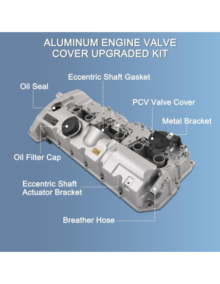 Cubierta de Válvula de Motor Aluminio CARMOCAR para BMW 2007-2013