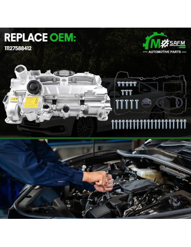 Kit Tapa de Válvula Motor MDSAFM para BMW 2.0L N20 2012-2018