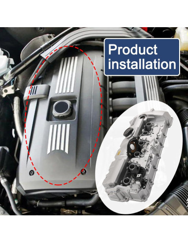 Cubierta de Válvula de Motor Aluminio CARMOCAR para BMW 2007-2013