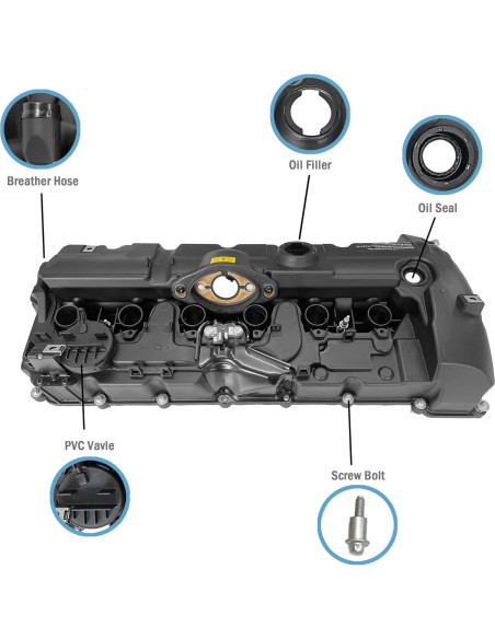 Cubierta de Válvula del Motor Sumyola N52 para BMW 128i 328i 528i