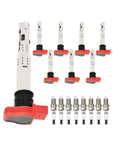 Kit 8 Bobinas de Encendido y Bujías de Iridio PLDDE Audi
