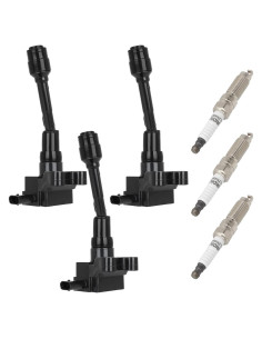 Bobinas de Encendido ECCPP UF736 + 3 Bujías Iridio para Ford