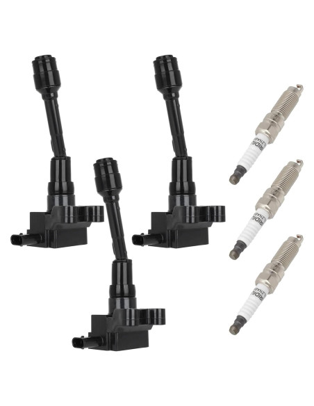 Bobinas de Encendido ECCPP UF736 + 3 Bujías Iridio para Ford