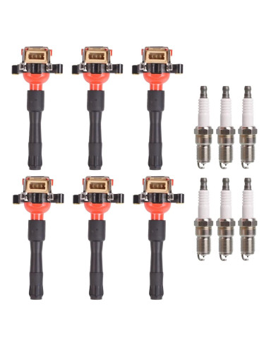 ENA Juego de 6 Bobinas de Encendido y Bujías para BMW