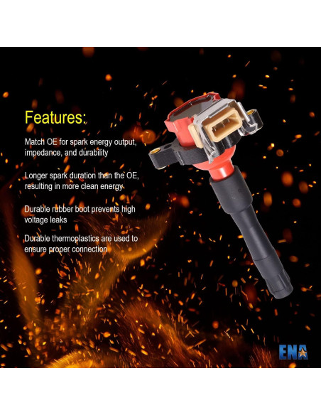 ENA Juego de 6 Bobinas de Encendido y Bujías para BMW