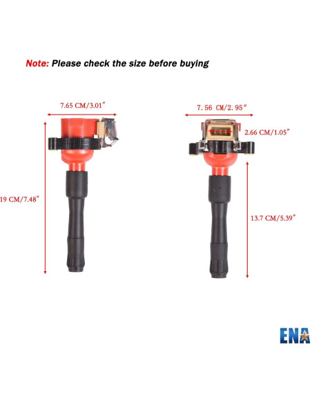 ENA Juego de 6 Bobinas de Encendido y Bujías para BMW