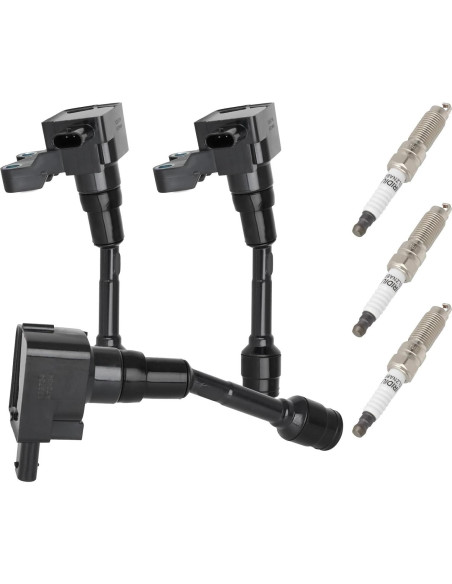 Bobinas de Encendido ECCPP UF736 + 3 Bujías Iridio para Ford