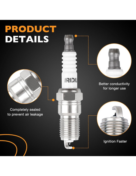 Bobinas de Encendido HQPASFY + Bujías Iridio + Cables FD487