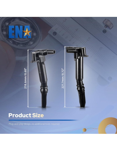 Pack 8 Bobinas de Encendido ENA 6.2L V8 para Ford F-150 F-250 F-350