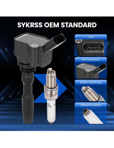 Kit de Bobinas de Encendido y Bujías SYKRSS para Audi y VW 2