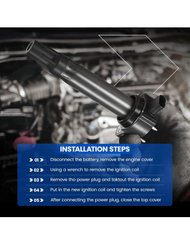 Kit de Bobinas de Encendido y Bujías SYKRSS para Audi y VW