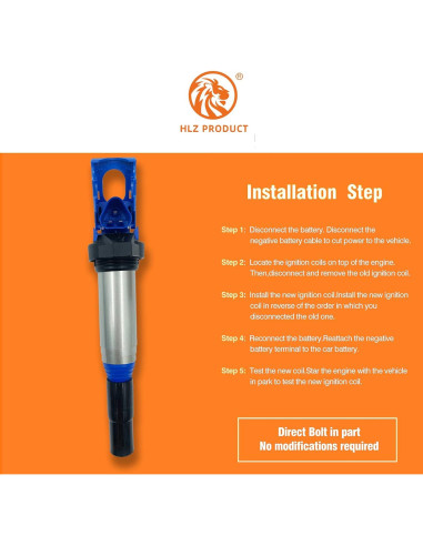 Bobina de Encendido HLZ PRODUCT UF667 Compatible BMW