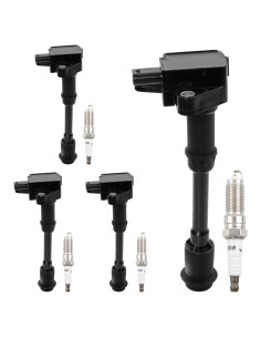 Juego de Bobinas de Encendido y Bujías Iridio HQPASFY UF674 - 4 Unidades