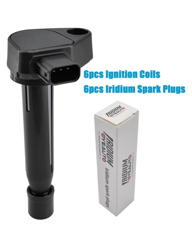 Paquete Bobinas de Encendido OYEAUTO UF242 + Bujías Iridio 6 Unidades