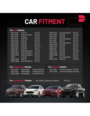 Bobinas de Encendido BDFHYK UF529 para Audi y VW - Juego de 4