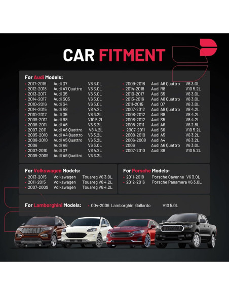Bobinas de Encendido BDFHYK UF529 para Audi y VW - Juego de 4