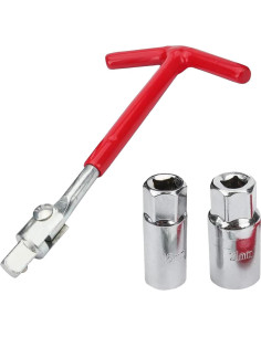 Llave de Bujías Universal Piburth 16mm y 21mm con Mango en T 2