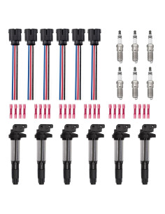 ENA Juego de 6 Bobinas de Encendido y Bujías para BMW