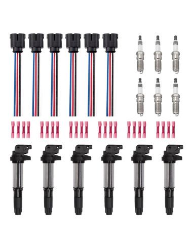 ENA Juego de 6 Bobinas de Encendido y Bujías para BMW