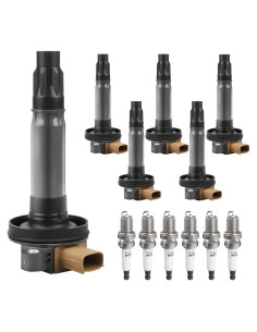 Juego de 6 Bobinas de Encendido y Bujías NPAUTO UF646 para Ford 3.5L V6 Turbo