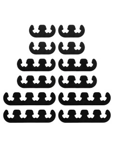 Separador de Cables de Bujía Linsdala 12PCS Negro 7-8.8mm