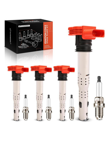 Juego de 8 Bobinas de Encendido y Bujías Iridio A-Premium