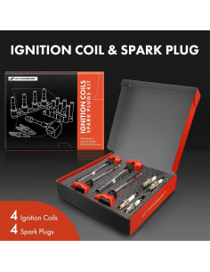 Juego de 8 Bobinas de Encendido y Bujías Iridio A-Premium 2