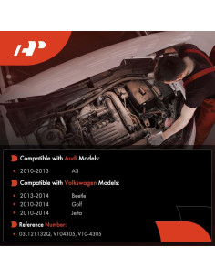 Conector de Flange de Manguera A-Premium para Volkswagen y Audi 2