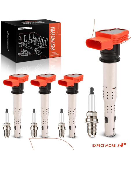 Juego de 8 Bobinas de Encendido y Bujías Iridio A-Premium