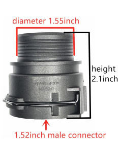 Adaptador de Conector de Manguera de Refrigerante FEEDUN NW32 3.81 cm 2