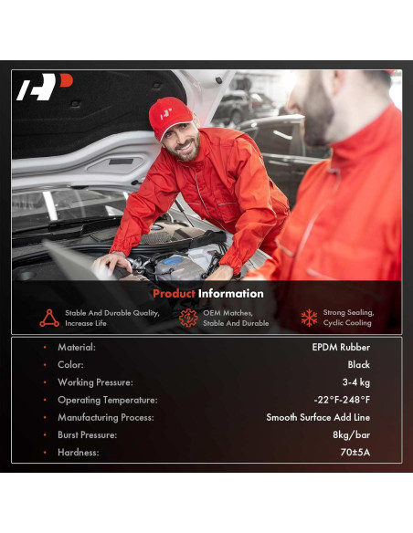 Manguera de Refrigerante Superior A-Premium para BMW E39 2.5L-3.0L